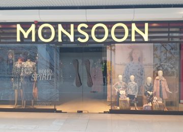 Monsoon Glass Shopfront in London